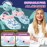 Disney Stitch Clogs for Women Fleece Lining Slip On Garden Shoes Heel Strap with Charms - Get Trend