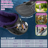 Disney Stitch Clogs Womens Winter Fleece Lining & Removable Charms - Warm Slip On Garden Shoes with Strap