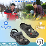 Disney Star Wars Clogs Mens Teens Winter Fleece Lining & Removable Charms - Warm Slip On Garden Shoes with Strap