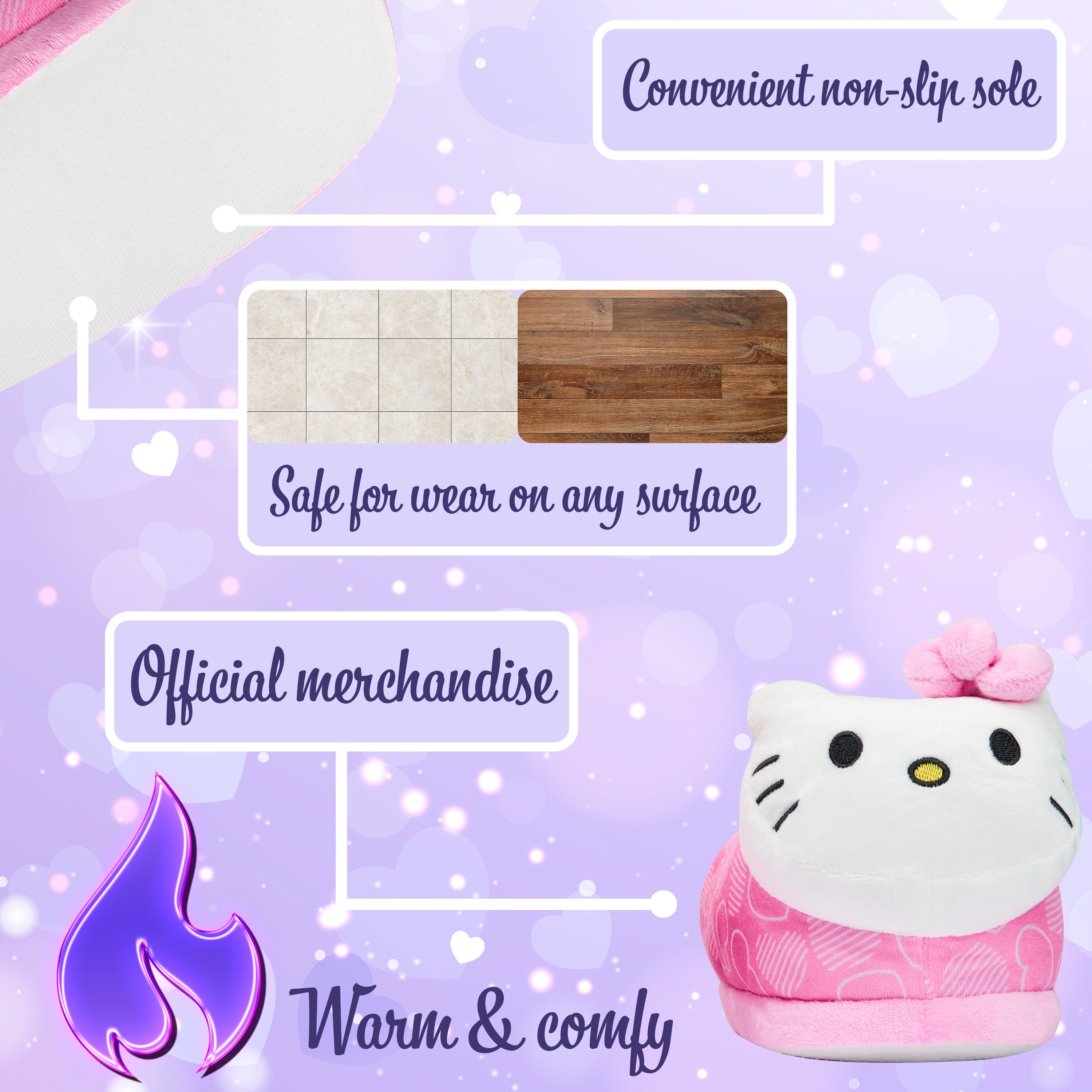 Hello Kitty Slippers for Girls & Teenagers Kawaii 3D Kids Slippers Plush - Get Trend