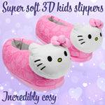 Hello Kitty Slippers for Girls & Teenagers Kawaii 3D Kids Slippers Plush - Get Trend