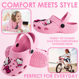 Get Trend Hello Kitty Sanrio Clogs Girls Garden Shoes Slip On Removable Charms