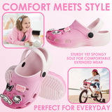 Get Trend Hello Kitty Sanrio Clogs Girls Garden Shoes Slip On Removable Charms