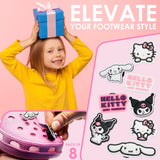 Get Trend Hello Kitty Sanrio Clogs Girls Garden Shoes Slip On Removable Charms