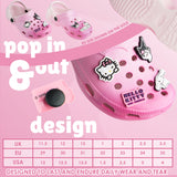 Get Trend Hello Kitty Sanrio Clogs Girls Garden Shoes Slip On Removable Charms