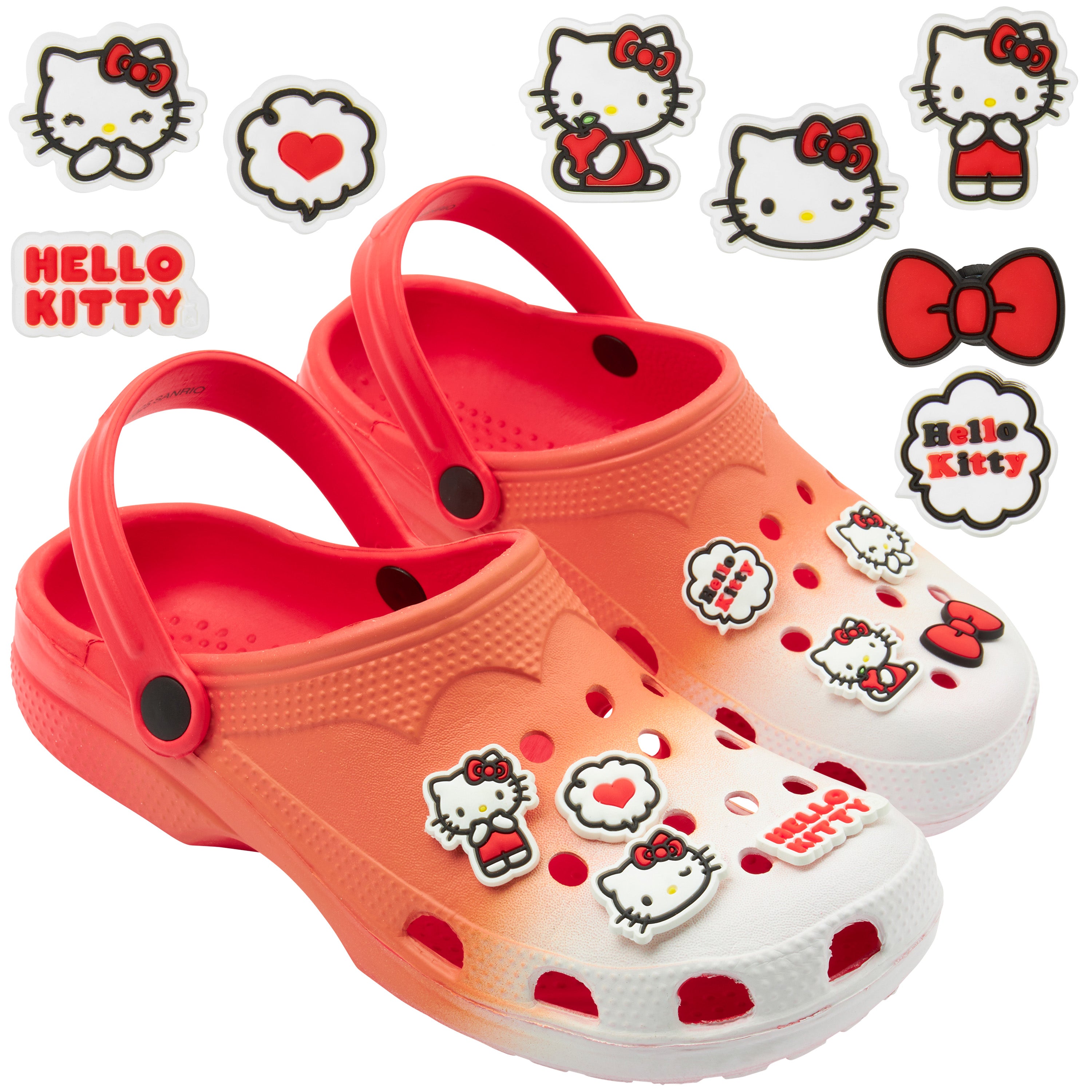 Get Trend Hello Kitty Sanrio Clogs Women Teens Removable Shoe Charms - Get Trend