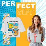 Pokemon Pyjamas for Women and Teenagers - Pikachu Nightwear T-Shirt & Long Bottoms - Get Trend