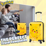 Pokemon Suitcase Kids Teens Hard Shell Luggage Pikachu Travel Case 4 Wheels