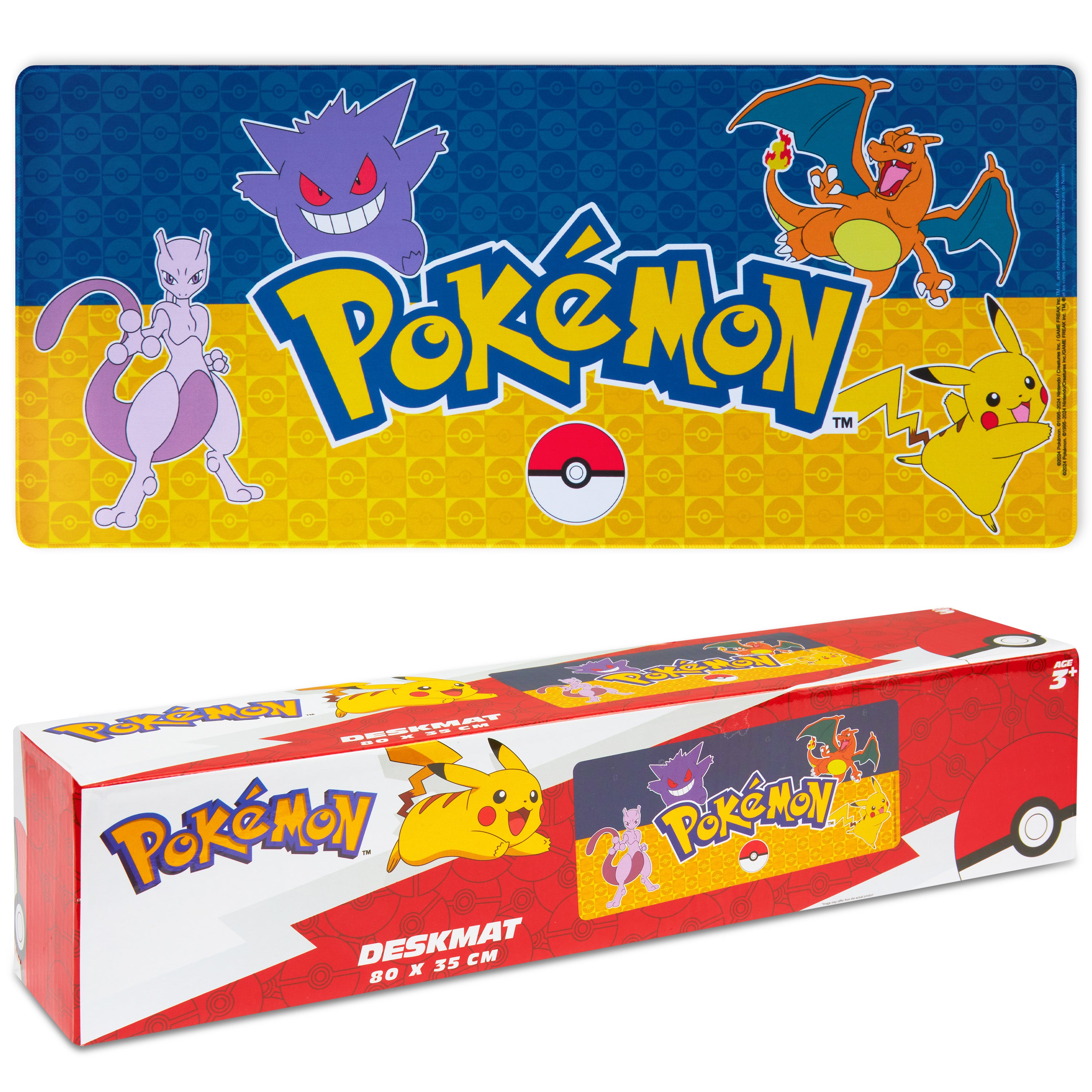 Pokemon Mouse Mat Large Desk Mat PC Keyboard Laptop Mouse Pad 80 x 35cm - Get Trend