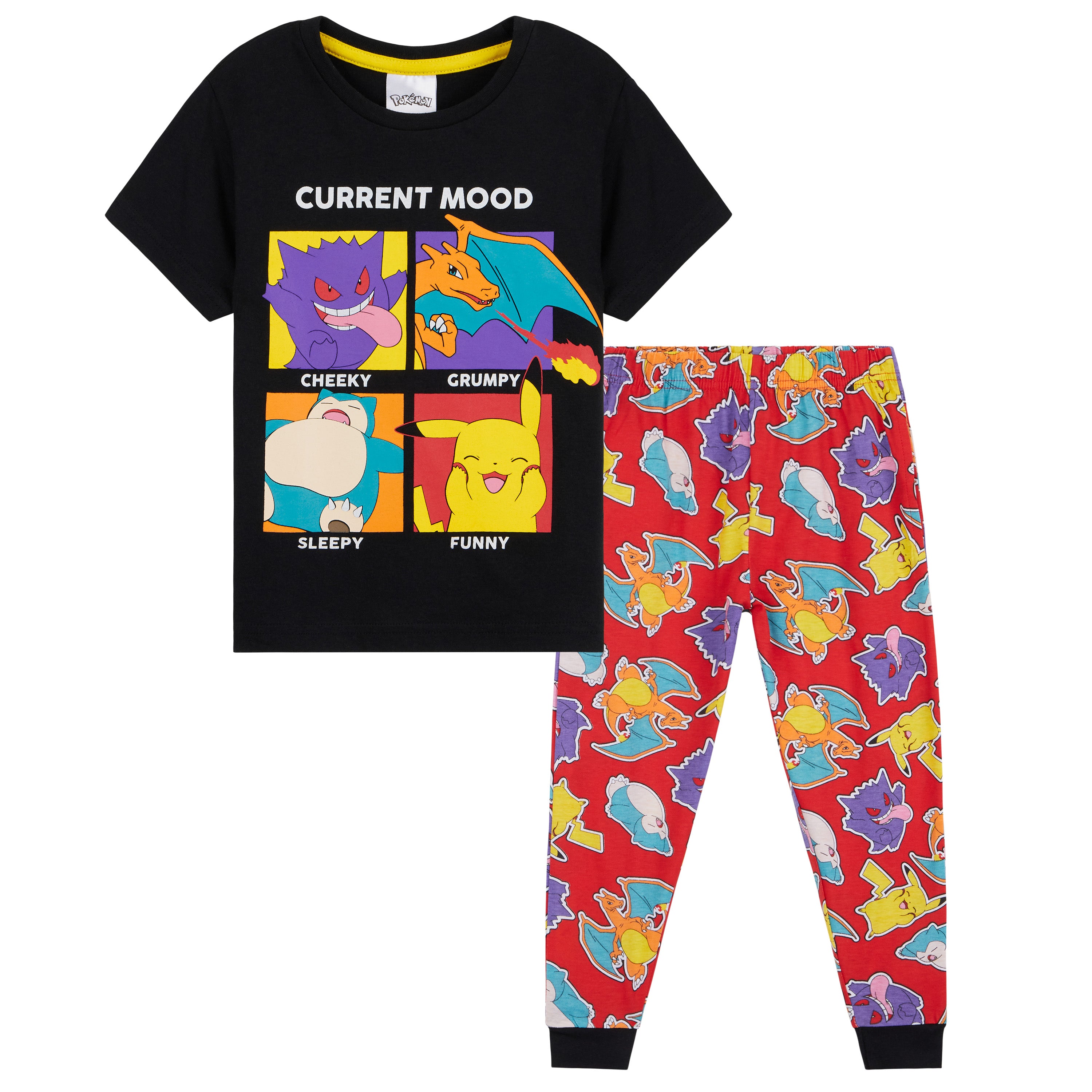 Pokemon Boys Pyjamas Set - Lounge Wear T-Shirt and Long Bottoms - Get Trend