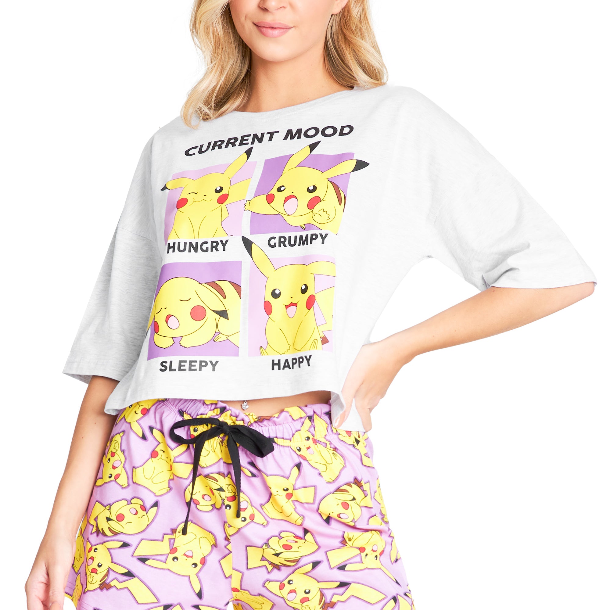 Pokemon Pyjamas for Women Teenagers Summer Pikachu Ladies Lounge Wear Sets - Get Trend