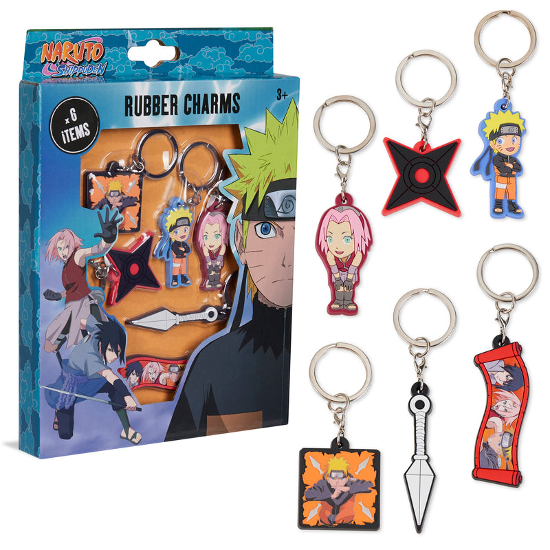 Naruto Keyrings for Kids - Mini Figures 6 Keychains  for Kids