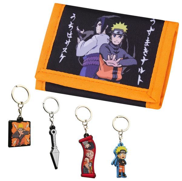 Naruto Boys Wallet and Keyrings for Kids - Wallet & keyring Set - Get Trend