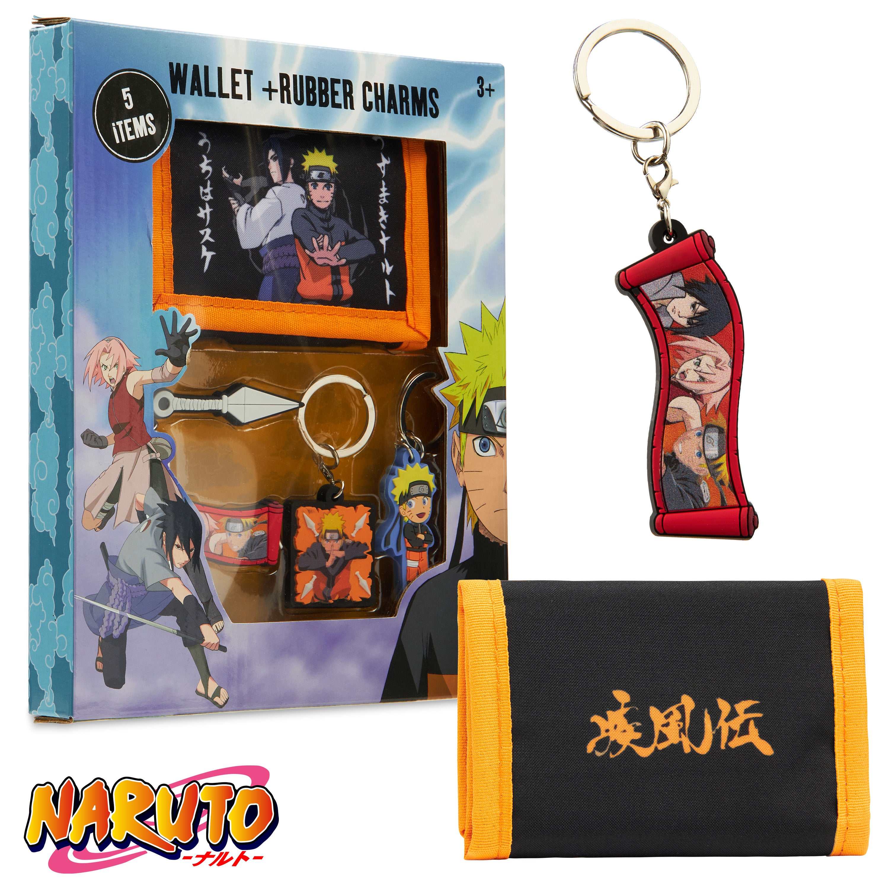 Naruto Boys Wallet and Keyrings for Kids - Wallet & keyring Set - Get Trend