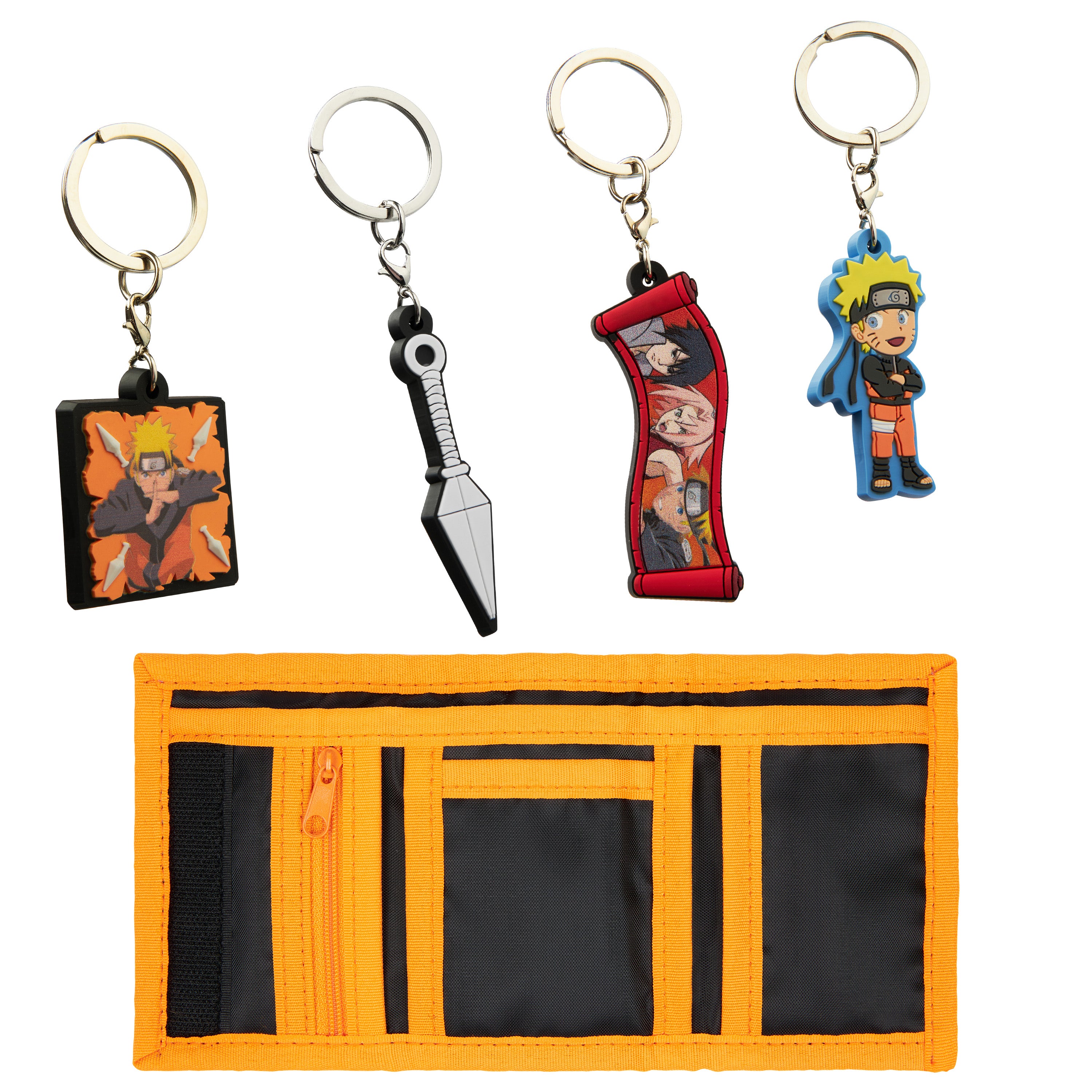 Naruto Boys Wallet and Keyrings for Kids - Wallet & keyring Set - Get Trend