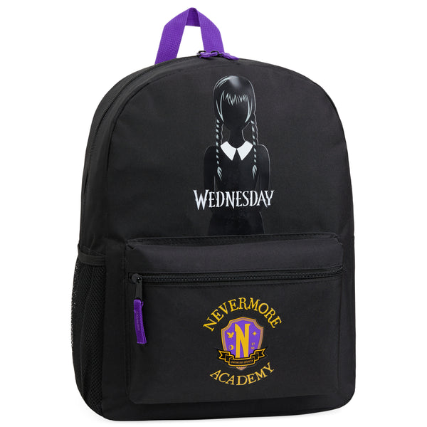 Wednesday School Backpack for Kids and Teenagers - Black/Yellow