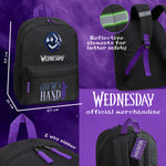 Wednesday School Backpack for Kids and Teenagers - Black/Blue - Get Trend