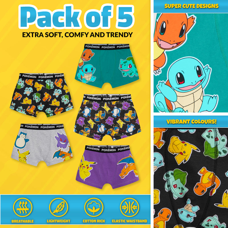 Pikachu Underwear Boys Small 6 Pokemon Pikachu Briefs Pokeball Fun Kids  GIft