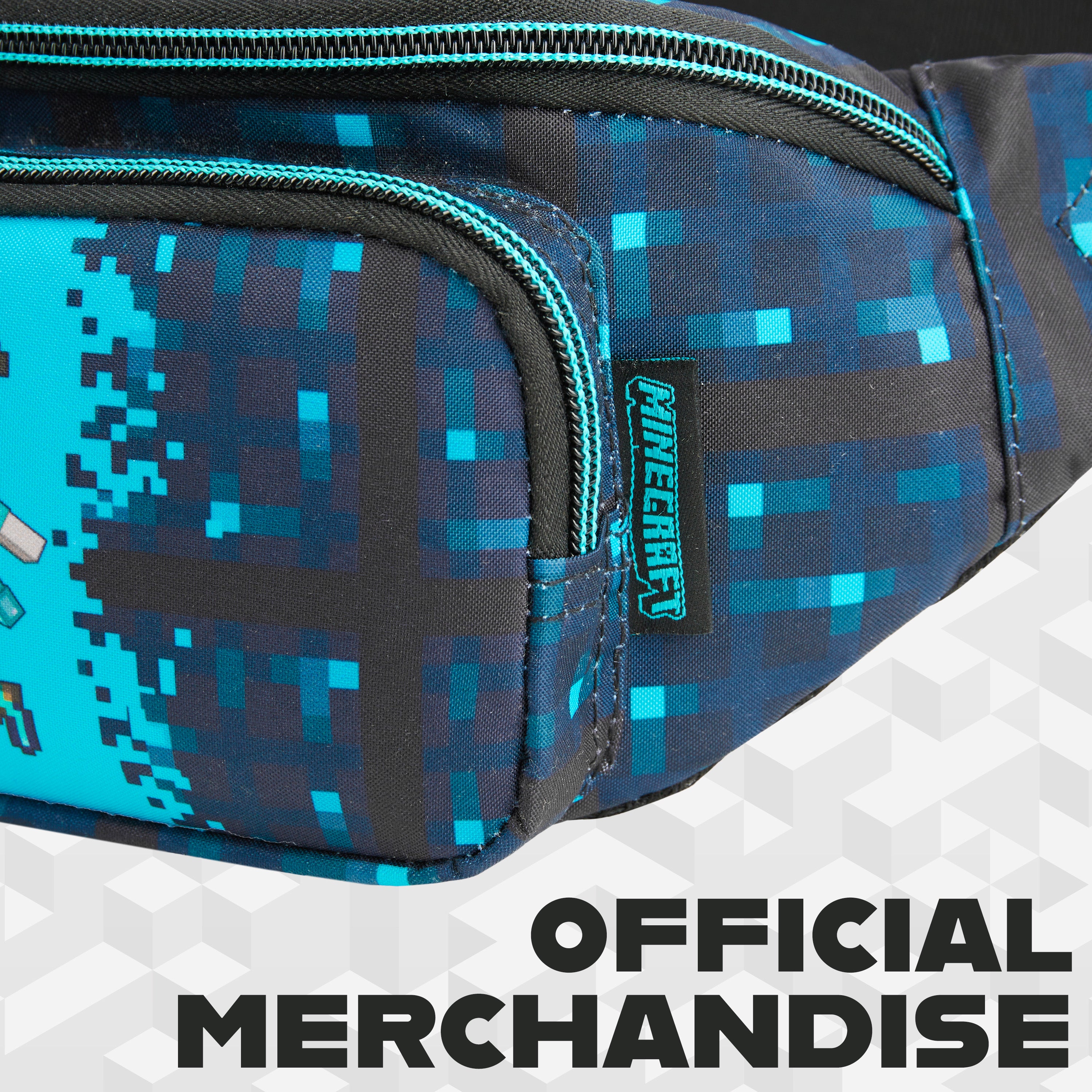 Minecraft Boys Fashion Waist Pack with Adjustable Strap, Creeper Travel Bag - Gamer Gifts - Get Trend