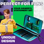 Minecraft Pencil Case Kids Teens Filled with Gamer Stationery Set School Supplies Creeper - Get Trend