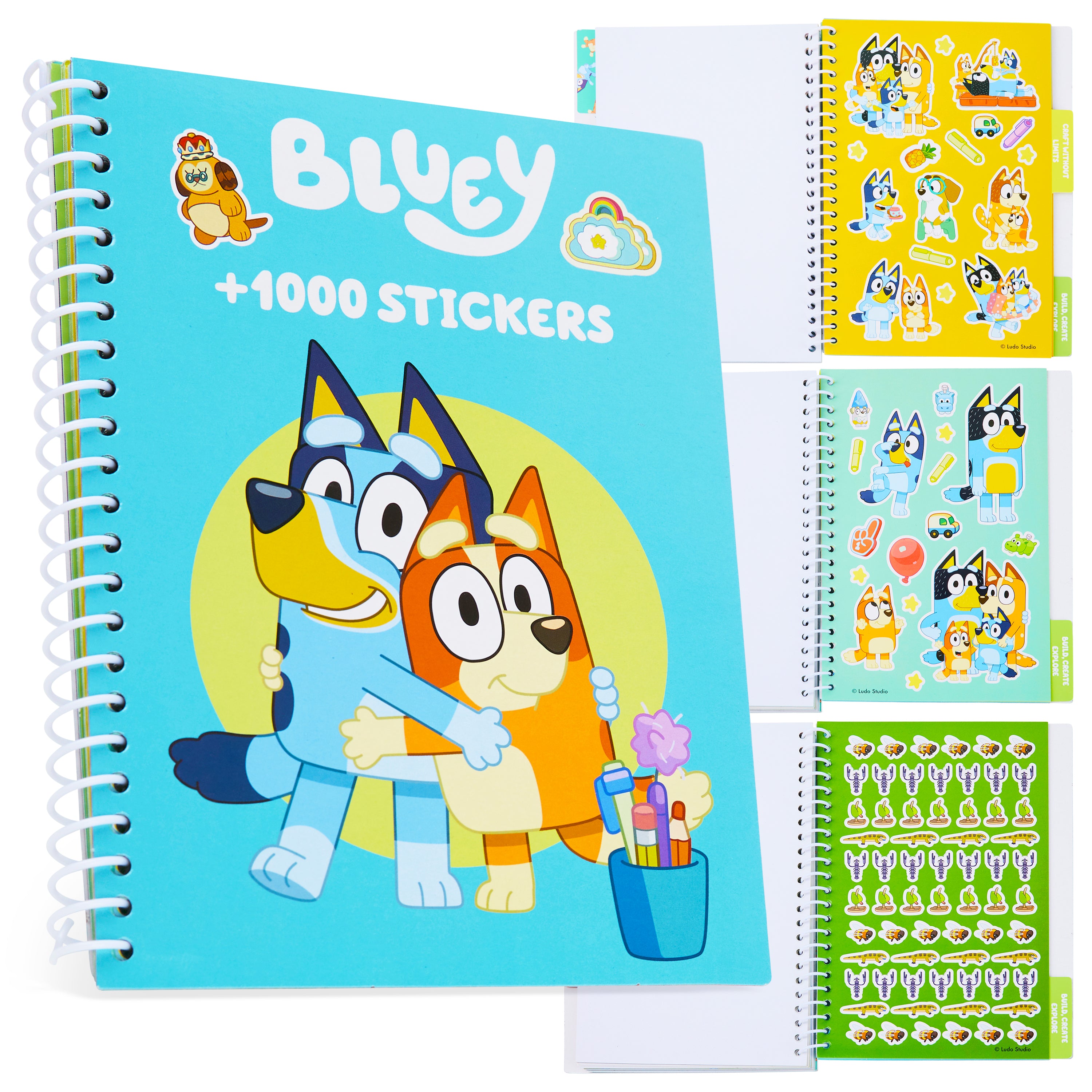 Bluey Sticker Book for Kids with 28 Sticker Sheets & Over 1000 Stickers for Scrapbooking - Get Trend