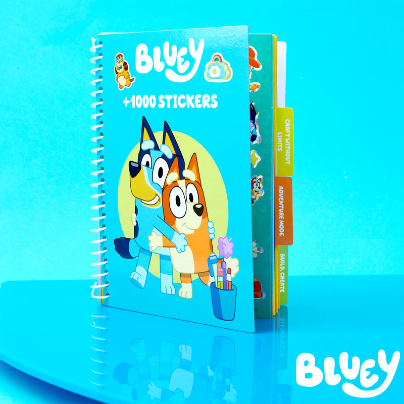 Bluey Sticker Book for Kids with 28 Sticker Sheets & Over 1000 Stickers for Scrapbooking