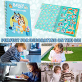 Bluey Sticker Book for Kids with 28 Sticker Sheets & Over 1000 Stickers for Scrapbooking - Get Trend