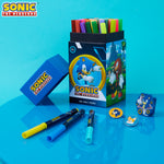 Sonic The Hedgehog 48 Colouring Pens Set for Kids - Get Trend