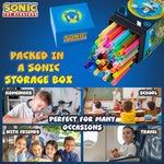 Sonic The Hedgehog 48 Colouring Pens Set for Kids - Get Trend