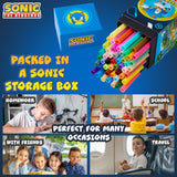 Sonic The Hedgehog 48 Colouring Pens Set for Kids - Get Trend