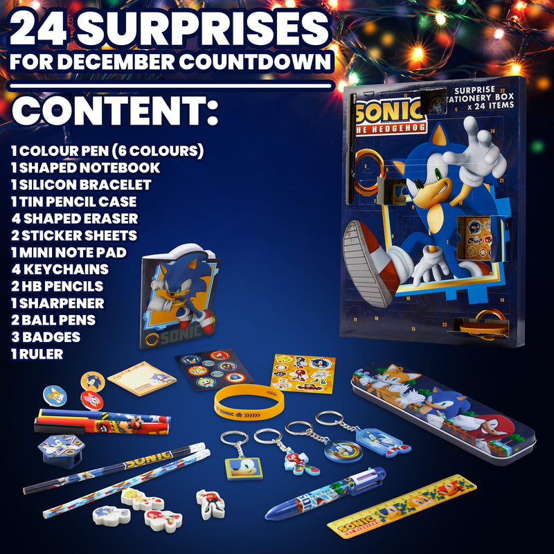 Sonic The Hedgehog Advent Calendar 2023 for Kids and Teenagers