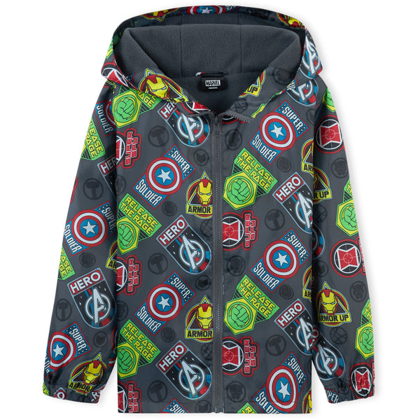 Marvel Boys Waterproof Jacket, Fleece Lining Raincoat for Boys - Get Trend