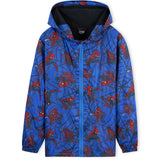 Marvel Boys Waterproof Jacket Avengers Spiderman Hooded Jacket Fleece Lining Raincoat - Get Trend