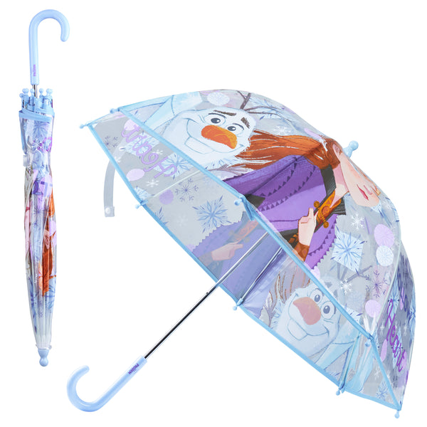 Disney Frozen Clear Dome Umbrella for Girls - Frozen transparent Umbrella - Get Trend