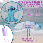 Disney Stitch Umbrella for Adults Teens Kids - Folding Telescopic Umbrella - Get Trend