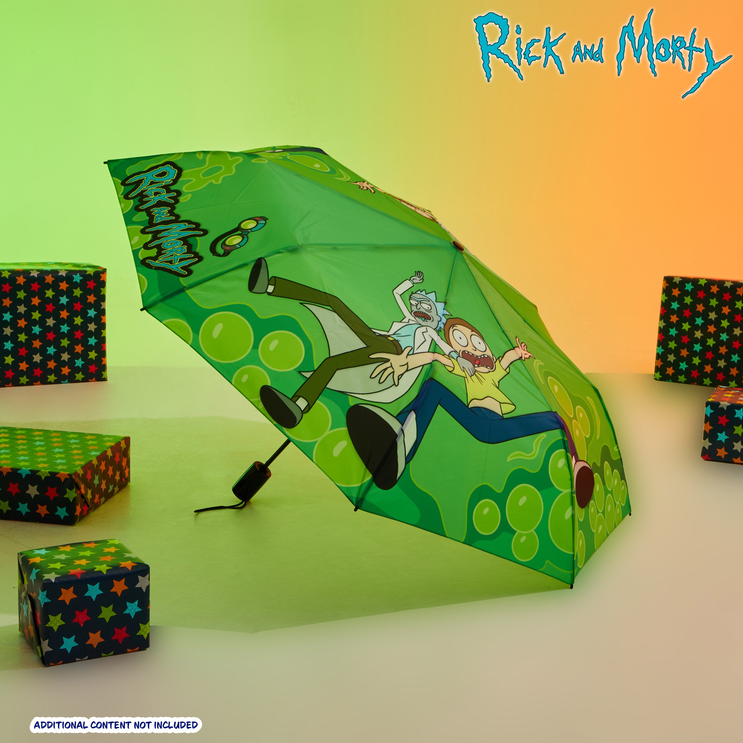 RICK AND MORTY Folding Umbrella for Adults and Teenagers, Folding Telescopic Umbrella - Get Trend