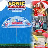 Sonic the Hedgehog Clear Umbrella for Boys - Folding Dome Birdcage Umbrella - Get Trend