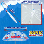 Sonic the Hedgehog Clear Umbrella for Boys - Folding Dome Birdcage Umbrella - Get Trend