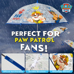 Paw Patrol Umbrella with Clear Dome - Lightweight Kids Travel Accessories - Get Trend