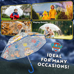 Paw Patrol Umbrella with Clear Dome - Lightweight Kids Travel Accessories - Get Trend