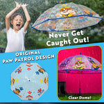 Paw Patrol Umbrella with Clear Dome - Lightweight Kids Travel Accessories - Get Trend