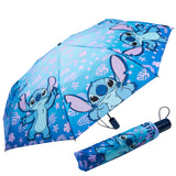 Disney Stitch Umbrella for Adults Teens Kids - Folding Telescopic Umbrella Lightweight