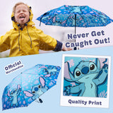 Disney Stitch Umbrella for Adults Teens Kids - Folding Telescopic Umbrella Lightweight