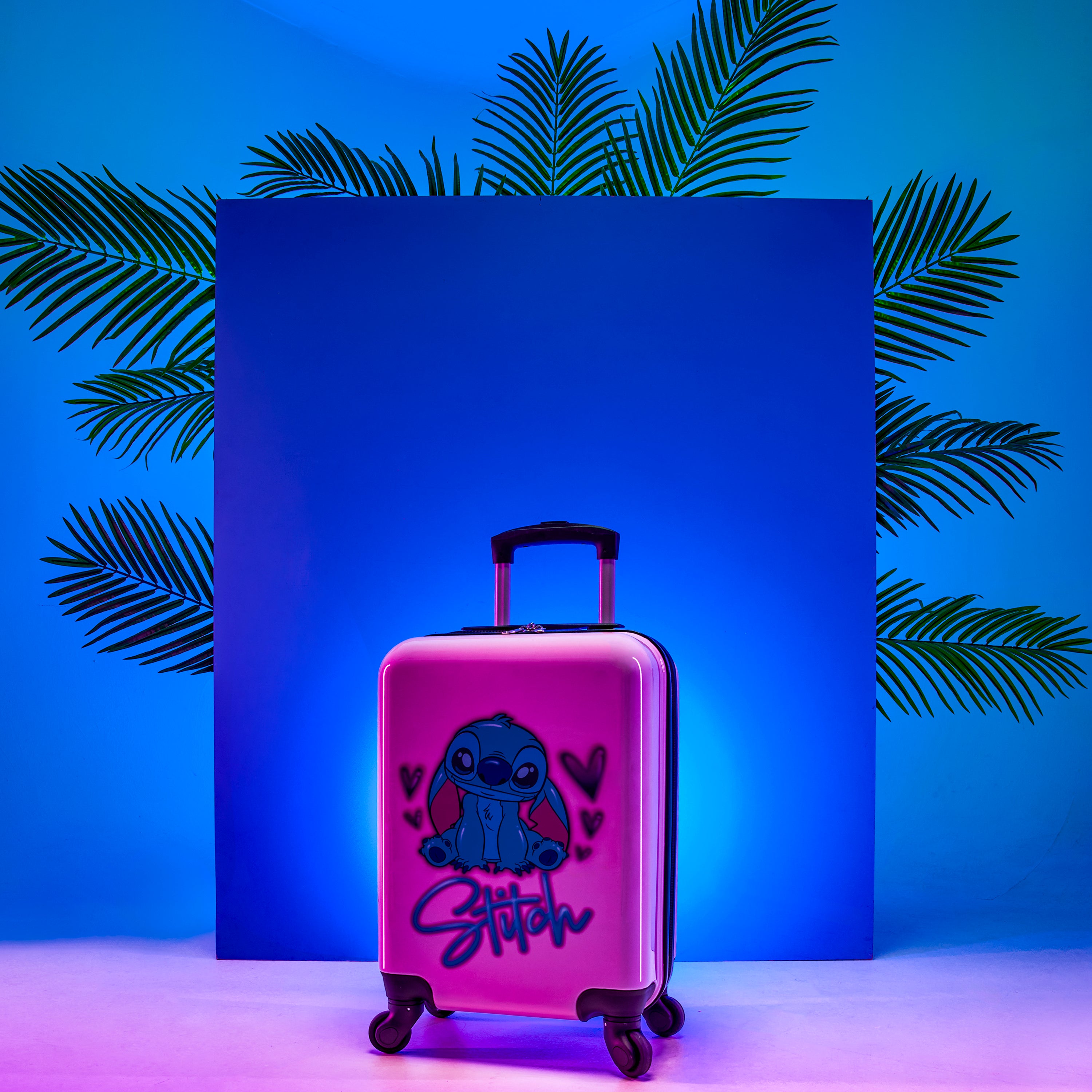 Disney Stitch Suitcase Hard Shell 49.5 x 32 x 21cm 28L Capacity - Get Trend