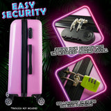 Disney Stitch Suitcase Hard Shell 66.5 x 45.5 x 25.5cm 50L Capacity - Get Trend