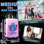 Disney Stitch Suitcase Hard Shell 66.5 x 45.5 x 25.5cm 50L Capacity - Get Trend