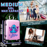 Disney Stitch Suitcase Hard Shell 66.5 x 45.5 x 25.5cm 50L Capacity - Get Trend