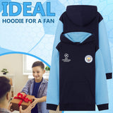 MANCHESTER CITY F.C. Boys Hoodie Teenagers Warm Hooded Sweatshirt Man City Gifts