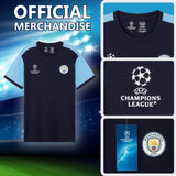 MANCHESTER CITY F.C. Men's T-Shirts, Short Sleeve Soft Crew Neck Football Shirt