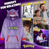 Pokemon Boys Oversized Fleece Hoodie with Sherpa-Lined Hood - Anime Gifts